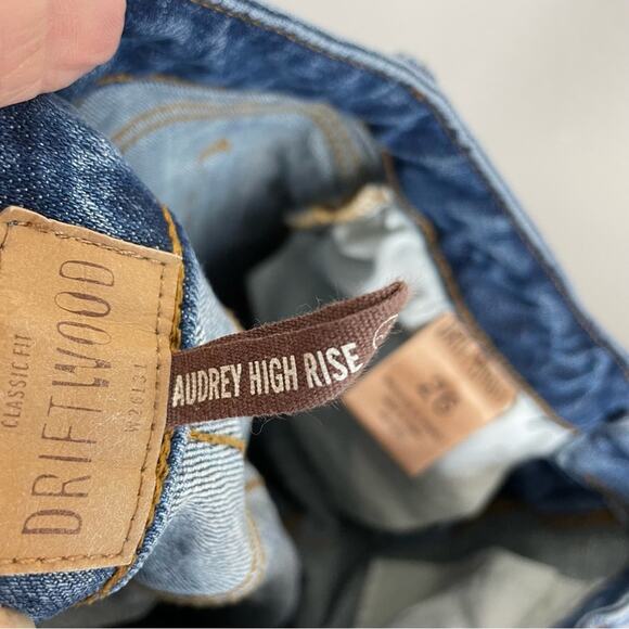 Driftwood Blue Denim Audrey High Rise Denim Jeans 26 - Picture 6 of 7